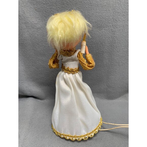 Vintage GE Heavenly Angel Lighted Angel Doll with Candles Christmas Tree Topper - Picture 8 of 16